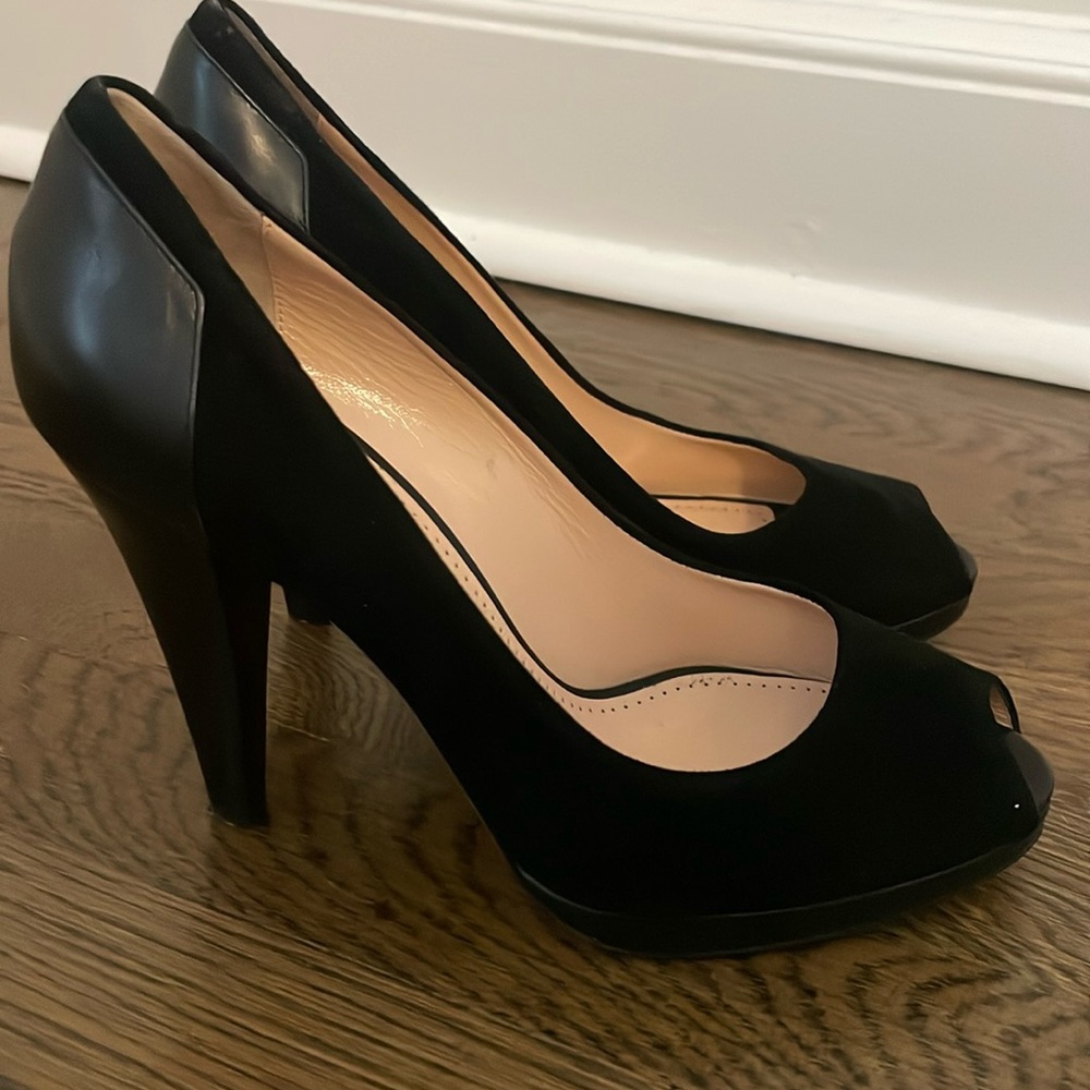 BALLY Black Suede Heels